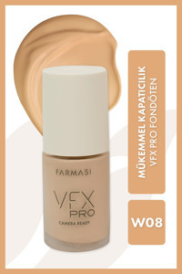 Farmasi Vfx Pro Camera Ready W08 Su Bazlı Likit Şişe Fondöten 30 ml