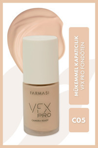 Farmasi Vfx Pro Camera Ready C05 Su Bazlı Likit Şişe Fondöten 30 ml