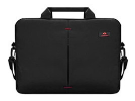 Addison 300804 Gözlü Su Geçirmez Polyester 15.6 inç Laptop Çantası Siyah
