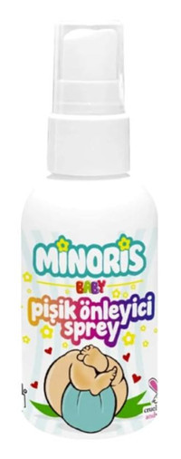 Minoris Baby Parfümsüz Parabensiz Organik Pişik Spreyi 100 ml