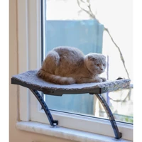 Ata Home Vantuzlu Yıkanabilir Tek Fonksiyonlu 50x40x17 cm Cama Yapışan Kedi Yatağı Gri