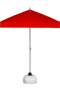 Ods Blubrella Açılır Kapanır Kare Bahçe Şemsiyesi Kırmızı