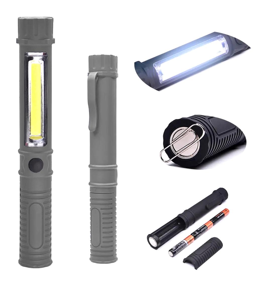 Argeus V171 Basmalı LED Pilli El Feneri Gri