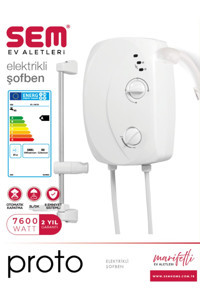 Sem Proto 7600 W Elektrikli Ani Su Isıtıcı