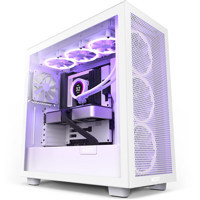 Nzxt CM-H71FW-01 RGB Mesh 4 Fanlı Beyaz Dikey Kullanım ATX Oyuncu Bilgisayar Kasası