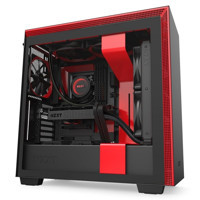 Nzxt CA-H710B-BR 4 Fanlı Kırmızı-Siyah Dikey Kullanım E-ATX Oyuncu Bilgisayar Kasası