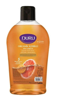 Duru Greyfurt-Mandalina Nemlendiricili Organik Köpük Sıvı Sabun 1.5 lt 2'li