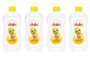Dalin Etkin Nemlendirici Organik Vegan Hipoalerjenik Bebek Masaj Yağı 4x500 ml