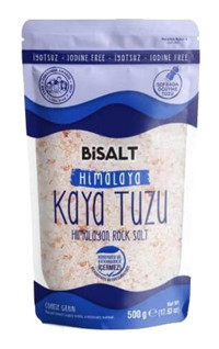Bisalt İyotsuz Kaya Himalaya Tuzu Paket 24x500 gr