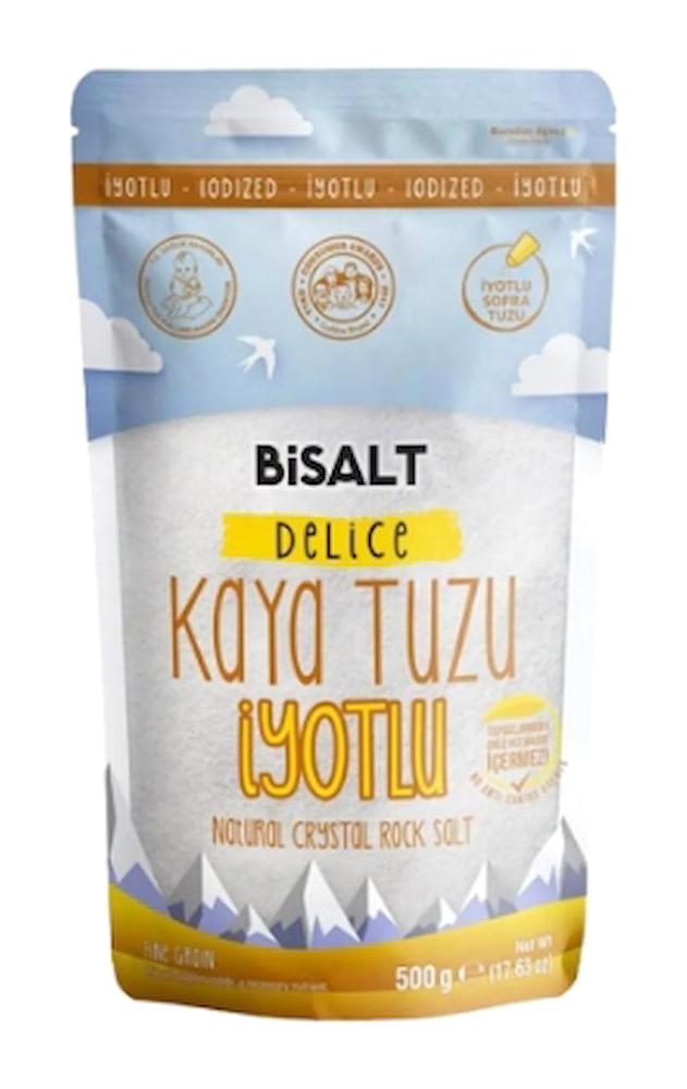 Bisalt Delice İyotlu Toz Kaya Tuzu Paket 6x500 gr