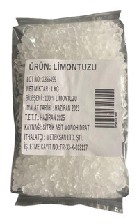 Meteksan Kristal Limon Tuzu Paket 1 kg