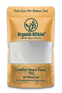 Organik Bitkim İyotlu Toz Kaya Tuzu Paket 500 gr