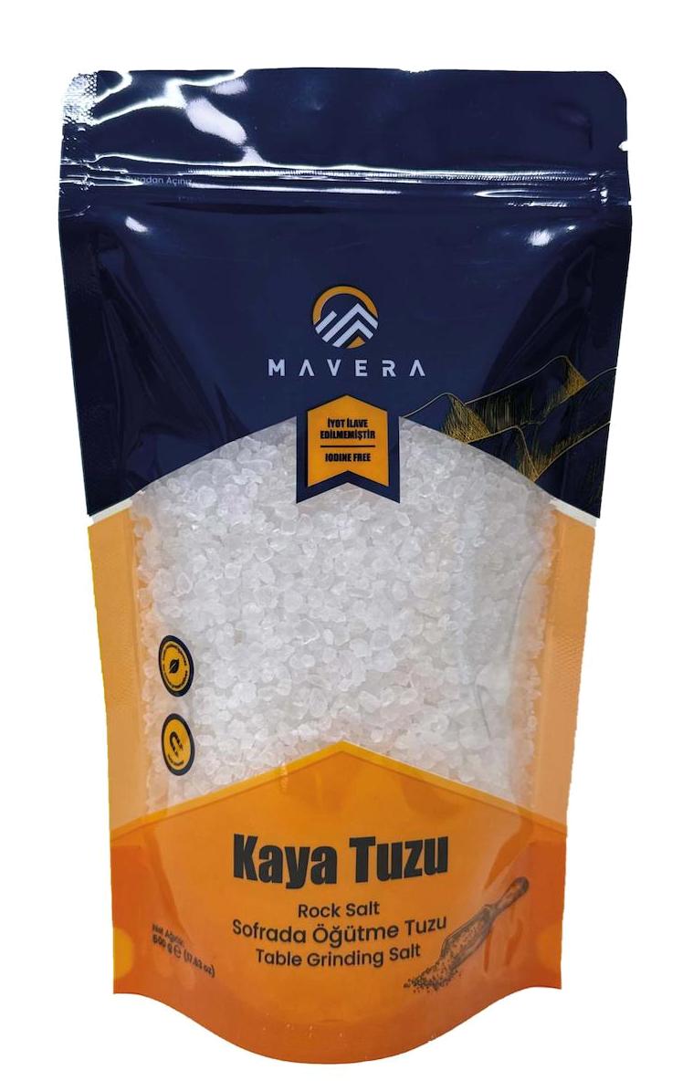 Mavera İyotsuz Kristal Kaya Tuzu Paket 500 gr