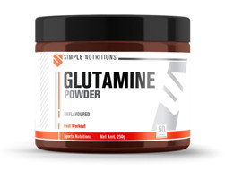 Simple Nutritions Unflavoured Glutamin Aminoasit 250 gr Toz
