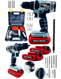 Lieber German Swk-58 58 V 8 Ah Kömürsüz Darbeli Çift Akülü Vidalama Makinesi