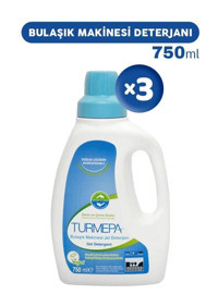 Turmepa Vegan Jel Bulaşık Makinesi Deterjanı 3x750 ml