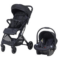 Prego Aria Plus 2037 Katlanabilir 360 Derece Dönen Travel Sistem Bebek Arabası Siyah