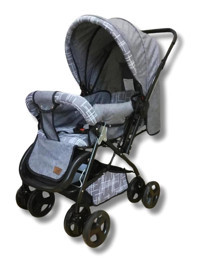 Jusso Dido Comfort Line Çift Yönlü Katlanabilir 360 Derece Dönen Tam Yatar Travel Sistem Bebek Arabası Açık Gri