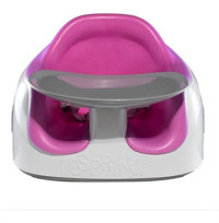 Perbebe Multi Seat Plastik 15 kg Kapasiteli Tekerleksiz Sandalye Üstü Tepsili Oturaklı Oyuncaklı Portatif Mama Sandelyesi Pembe