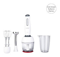 Homend Handmaid 1904H 1000 W Çırpıcılı Beyaz El Mikseri Seti