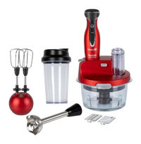 Tefal Powelix Activflow Onthego 1500 W Çırpıcılı Kırmızı El Mikseri Seti