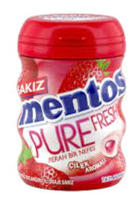 Mentos Pure Fresh Çilekli Sakız 4 Adet