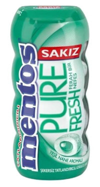 Mentos Pure Fresh Yeşil Naneli Sakız 12'li 1 Adet