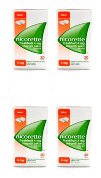 Johnson Nicorette Meyveli Sakız 30'lu 4 Adet