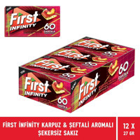 First Infinity 60 Dakika Karpuzlu Şeftalili Sakız 12'li 1 Adet