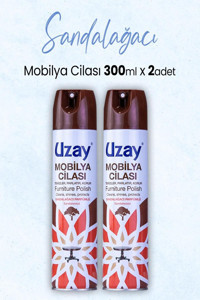 Uzay Mobilya Cilası Sandal Ağacı Ahşap Temizleyici 2x300 ml
