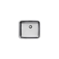 Ukinox D 500 540 mm Damlalıksız Tezgah Altı Tek Gözlü Dikdörtgen Orta Paslanmaz Çelik Eviye Gri