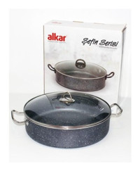 Alkar EB434 2 Parça 34 cm Granit Basık Tencere
