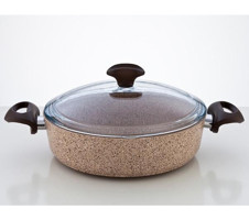 Falez Creamy 2 Parça 28 cm Granit Tencere