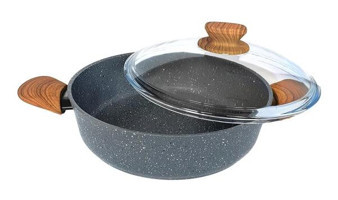 Leydi Marble Natura 2 Parça 22 cm Çelik Tencere