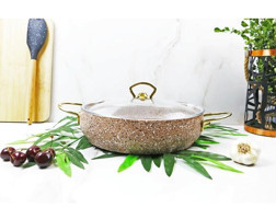 Evita Eco Gold 2 Parça 26 cm Granit Basık Tencere