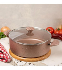 Meşeler 2 Parça 20 cm Granit Derin Tencere