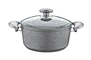 O.M.S Collection 2 Parça 24 cm Emaye Derin Tencere