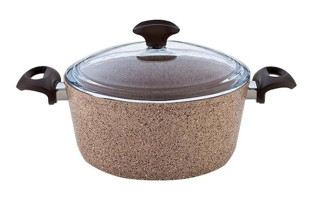 Falez Creamy 2 Parça 24 cm Granit Derin Tencere