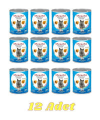 Ultravita Premium Yetişkin Balık Kıyılmış Yaş Kedi Maması 12x415 gr