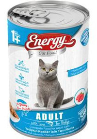Energy Yetişkin Ton Balığı Ezme Yaş Kedi Maması 80x415 gr