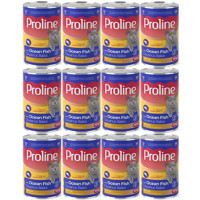 ProLine Yetişkin Okyanus Balığı Parça Etli Yaş Kedi Maması 12x395 gr