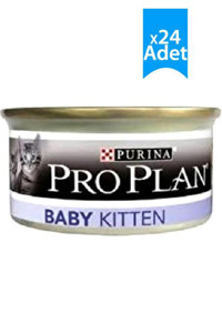 Pro Plan Yavru Tavuk Ezme Yaş Kedi Maması 24x85 gr