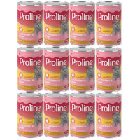 ProLine Yetişkin Ciğer-Tavuk Parça Etli Yaş Kedi Maması 12x395 gr