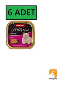 Animonda Vom Feinsten Senior Yaşlı Kuzu Eti Jöleli-Soslu Yaş Kedi Maması 6x100 gr