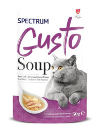 Spectrum Gusto Yetişkin Tavuk-Ton Balığı Çorba Yaş Kedi Maması 50 gr