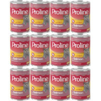 ProLine Yetişkin Somonlu Parça Etli Yaş Kedi Maması 12x400 gr