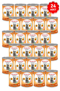 Ultravita Premium Yetişkin Tavuk Kıyılmış Yaş Kedi Maması 24x415 gr