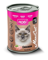 Hobi Maxicat Yavru Tavuk Kıyılmış Yaş Kedi Maması 20x400 gr
