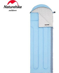 Naturehike L350 -15 Derece Pamuk Dört Mevsim Kamp Tek Kişilik Yetişkin Uyku Tulumu Mavi