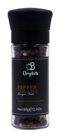 Orgibite Top Karışık Renkli Karabiber Değirmen 60 gr